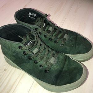 NoBull project camo green canvas trainers